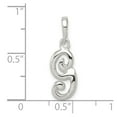 thumbnail image 3 of Auriga 925 Sterling Silver Letter G Initial Pendant for Women(L- 15 to 17mm, W- 9 to 13mm), 3 of 6