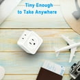 thumbnail image 3 of MesaSe 1pc/2pcs 5-Outlet Multi-Plug Splitter with Side Outlet  Travel  Cruise  Office  Dorm Essentials, 3 of 6