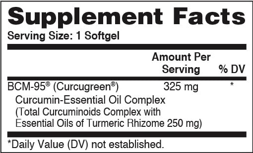 Curcu-Gel® 325mg (Curcumin as BCM-95®) 60 Softgels by Health Thru Nutrition