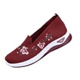 thumbnail image 2 of Caywon Women Loafers Sneakers, Embroidered Floral Mesh, Breathable Lightweight Casual, Comfortable Ladies Shoes Zapatillas Mujer, 2 of 6