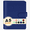 Blue, variant on NestE - A5 Binder 6 Ring,Mini Photocard Binder for A5 Filler Paper, Loose Leaf Personal Planner with Magnetic Buckle Closure, Dark Green
