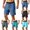 Black, variant on Mens Classic Shorts Spandex Fabric Drop Waist No Pockets Spandex Fabric Regular Fall Wear Blue M