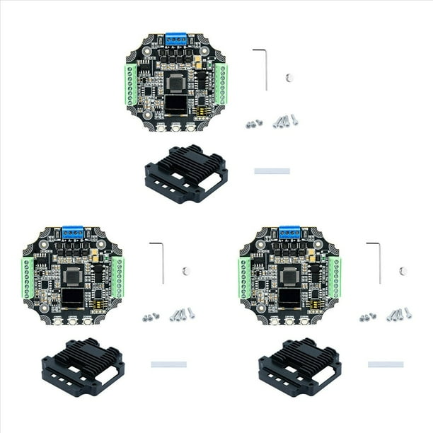 3X MKS SERVO57D CAN MB PCBA NEMA23 Controlador de Motor Paso A Paso de Circuito Cerrado Impresora 3D CNC para Gen L FOC Silencioso y Eficiente