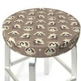 thumbnail image 3 of Gukieu Raccoon Print Round Chair Cover, Dust-proof and Non-slip Bar Chair Protective Cover, Suitable for Bars, Restaurants, Offices-12 inch, 3 of 7