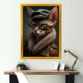 thumbnail image 2 of Designart 'Cat Wearing Clothing II' Canvas Wall Art, 2 of 5