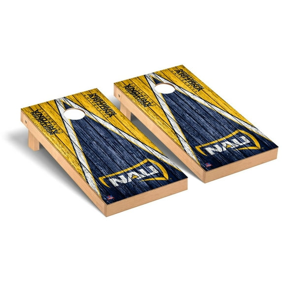 Northern Arizona Lumberjacks 2' x 4' Vintage Triangle Design Regulation Cornhole Board Set