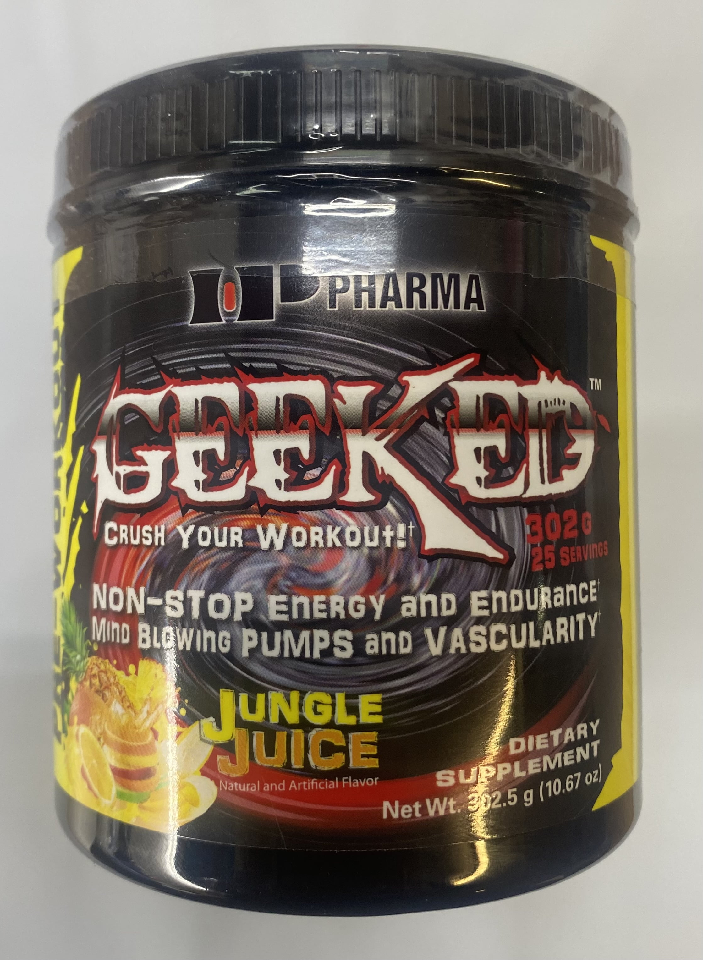IP Pharma Geeked PreWorkout Energy Pump Endurance, Jungle Juice