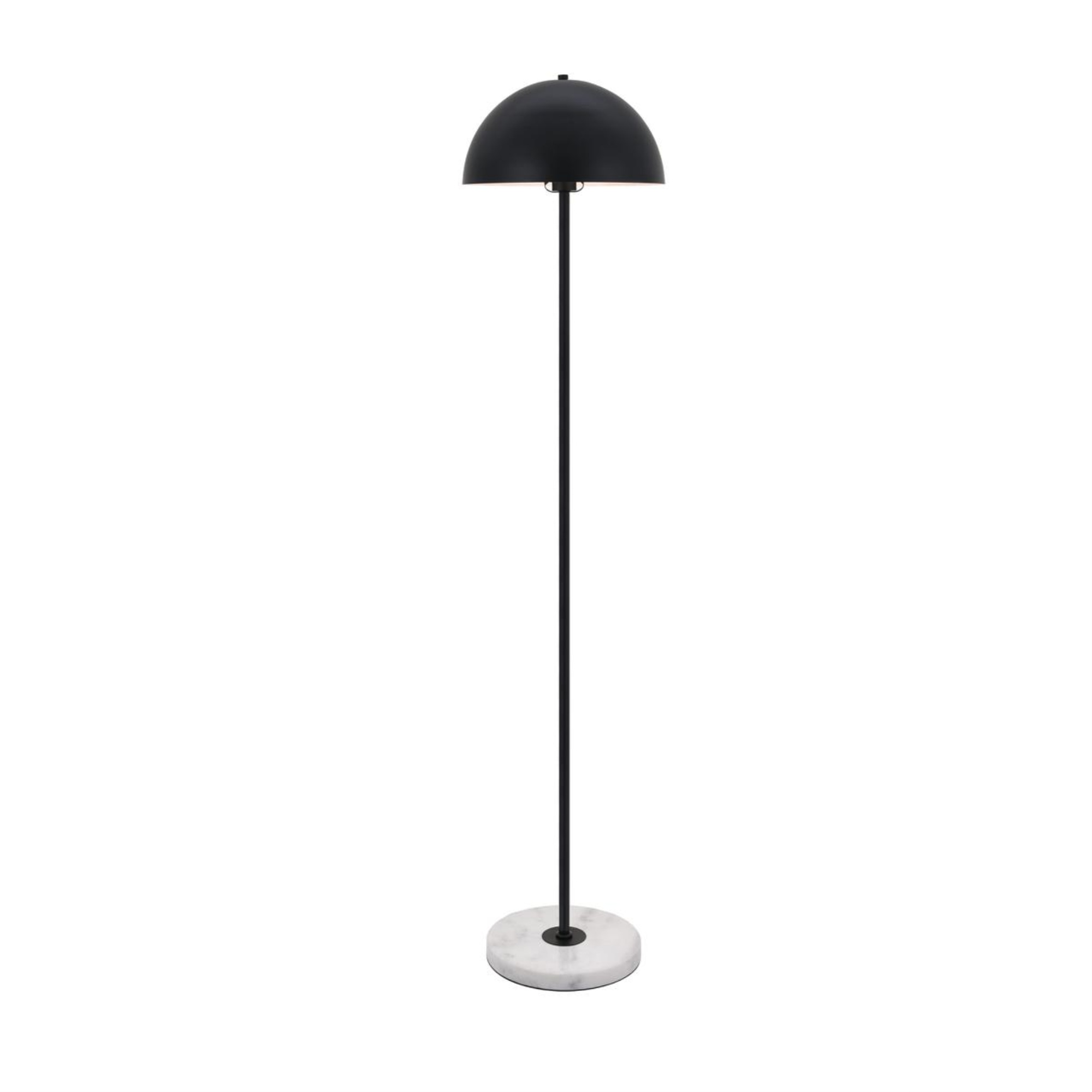 Forte 1 light Black Floor lamp