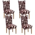 thumbnail image 1 of Printed Dining Chair Slipcovers Washable Softness Elastic Installation Chair Protector Banquet Chair Seat Cover for Hotel and Wedding Ceremony(Colour5,Set of 4), 1 of 7
