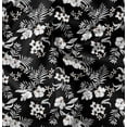 thumbnail image 1 of Soimoi Floral Print,Cotton Cambric, Quilting Fabric Sold by The Yard 42 Inch Wide, Medium Weight Cotton Fabric, SewingSupplies,Black & Red, 1 of 6