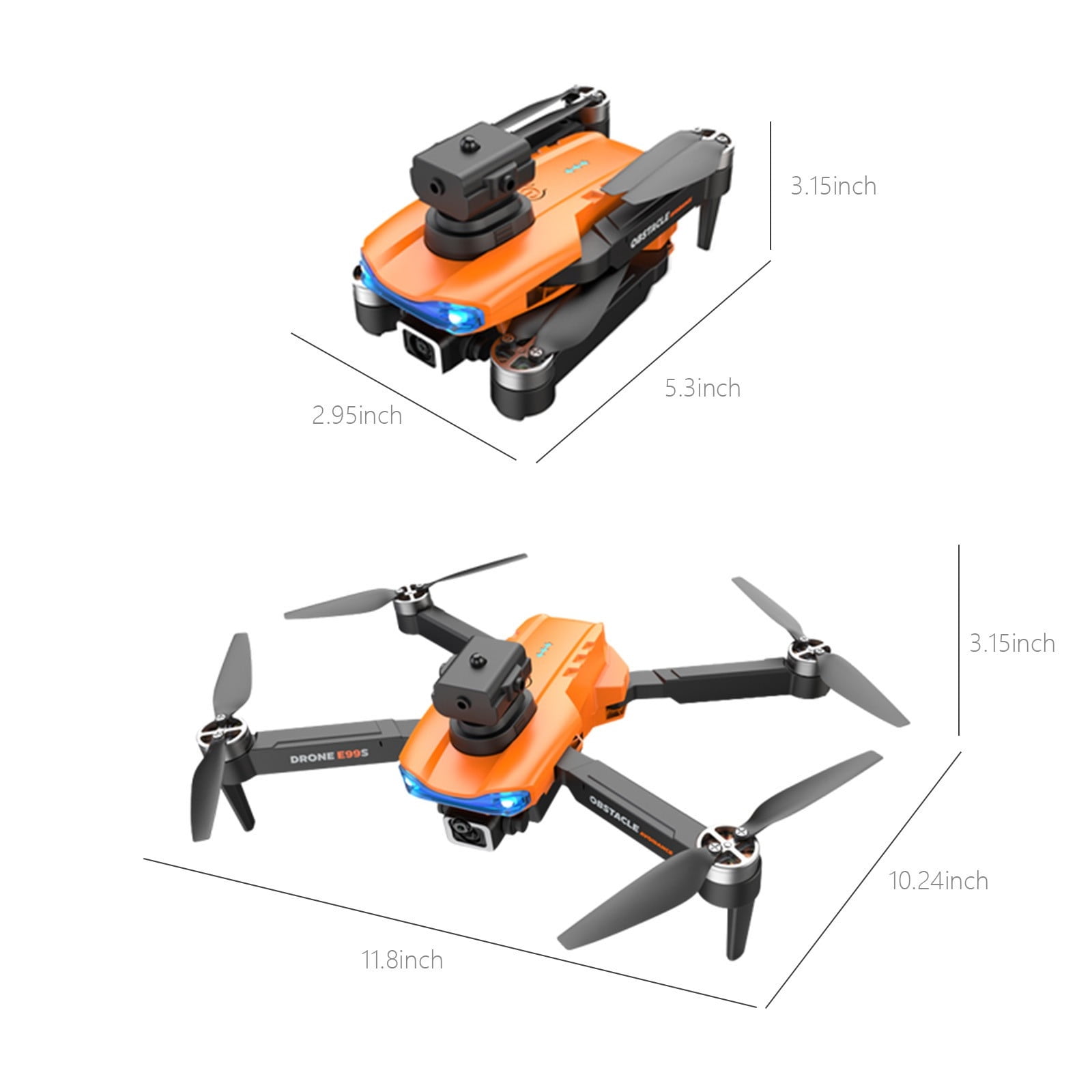 Drone with Camera, Quadcopter with Auto Return, One Click Takeoff And Landing, Folding Body, Remote Control Toys Gifts for Adults