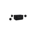thumbnail image 2 of Meridian Furniture Cascade Black Velvet Fabric Chair, 2 of 18