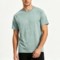 thumbnail image 2 of DIOAZUD Men's Raglan Short Sleeve Basic Tees Solid Color Lightweight Casual Summer Tops Crewneck T-Shirts for Daily Wear, 2 of 7