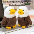 thumbnail image 2 of SIYTUAU Realistic Bald Eagle Plush Toy Lifelike Bird Doll Zoo Souvenir Decorative Gift Animal Figure White Polyester Spandex Blend Wool White, 2 of 8