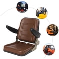 thumbnail image 4 of Tractor Seats, Universal Compact High Back Mower Seat w/Adjustable Armrest, Easy to Clean & Install, for Excavator, Forklift, Skid Loader, 4 of 7