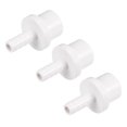 thumbnail image 1 of Unique Bargains 8mm Barb x 20mm Spigot Straight PVC Pipe Fitting Adapter White 3 Count, 1 of 5