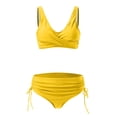 thumbnail image 3 of New & Trending NMMUED Bikini Sets for Women, String Bikini, Full Coverage Bikini, Bathing Suit for Women Bikini, Mid Rise Bikini Sets for Women, Yellow L, 3 of 6
