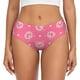 thumbnail image 1 of Balery Cartoon Pigs and Hearts Ropa Interior de Algodón para Mujer con Dibujo – Braguitas Cómodas y Elásticas, Estilo Clásico-Small, 1 of 6