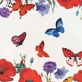 thumbnail image 6 of WYYP 4th of July Tablecloth Round Red Blue Watercolor Flowers Table Cover Patriotic Stars Stain Resistance Polyester Washable Circle Table Cloth for Party Outdoor Kitchen Dining Table Decor 42-46, 6 of 8