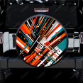 thumbnail image 1 of Abstract Stripe Racing Art Pattern Polyester Universal Spare Wheel Tire Cover Wheel Covers for Trailer RV SUV Truck Camper, 1 of 5