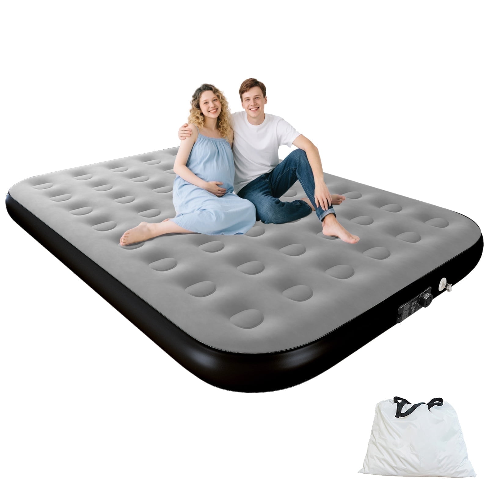 ※２個セット　Coleman QUEEN SINGLE HIGH エアベッド Coleman Queen Airbed with 48 Support Coils, Velvet-Like