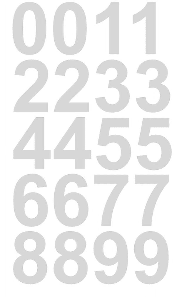 CustomDecal 1.5 Inch Mailbox Numbers - 2 Full Sets 0-9, Purple Vinyl Decal Stickers, Waterproof & Fade Resistant