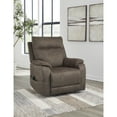thumbnail image 2 of Signature Design by Ashley Crestmeade Power Lift Recliner Chair with Heat, Massage, USB Charging - Espresso Brown Faux Leather Electric Lift Chair, 2 of 9