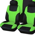 thumbnail image 3 of 8 Pcs Housses de Siège Auto Mode Durables pour Berline Décoration Intérieure Auto Vert, 3 of 8
