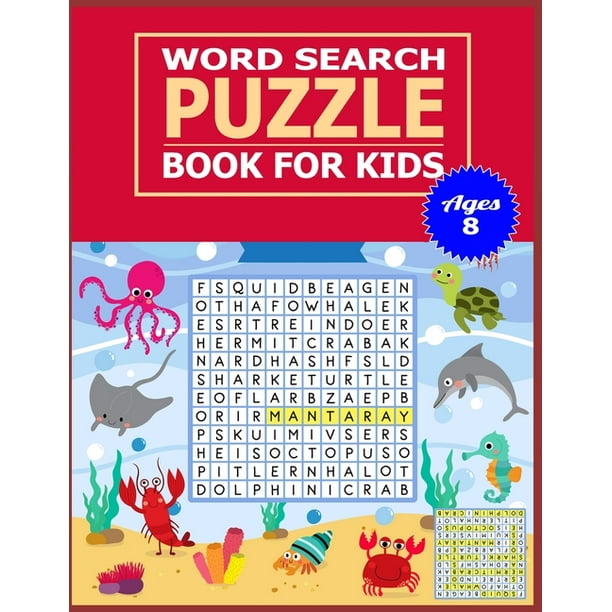 Word Search Puzzle Book for Kids Ages 8 50 Large print word search