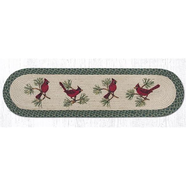 Capitol Importing 64-365C 13 x 48 in. Cardinals Printed Oval Patch Runner