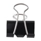 thumbnail image 4 of 12 Pcs Office Files Documents Metal Black Binder Clips 25mm Width, 4 of 5