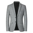 thumbnail image 1 of Traje a cuadros de moda de un solo pecho para hombre, traje informal de negocios, abrigo de lana Fridja  po5521, 1 of 7