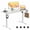 White, variant on VVENACE Electric Standing Desk Height Adjustable Desk 63 inch 4 Memory Height Ergonomic Sit Stand up Desk for Home Office, White, 2 Split Boards