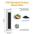 thumbnail image 5 of Coconut Shell CTO, Membrane Solutions Carbon Block Drinking Water Filter, 2.5 x 10, 5 Micron, 12 Pack, 5 of 8