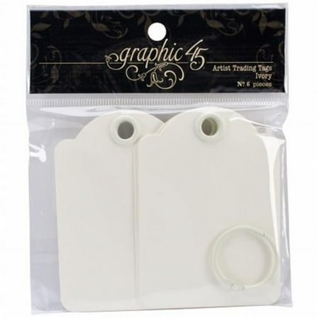 UPC: 0818695012600 | Graphic 45 G4500846 Staples Artist Trading Tag Album 3.5 in. X2.5 in. -Ivory