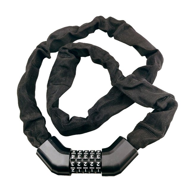 Candado de bicicleta de 1300 mm Candado de cadena con contraseña de 5 dígitos para bicicleta