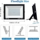 thumbnail image 2 of Foco LED para exteriores, 100 W, resistente al agua IP66, 10 000 LM, potente foco LED para exteriores, focos para jardín, garaje, patio, granero, jardín (blanco cálido, 100 W), 2 of 6