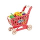 thumbnail image 5 of Carrito de mano de supermercado de juguete, juego de carrito, carrito de compras para niños de gran capacidad de 18,50 pulgadas, carritos de comestibl Rojo, 5 of 8