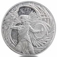 thumbnail image 2 of Lot of 5 - 1 oz Aztec Eagle Warrior Silver Round .999 Fine, 2 of 3