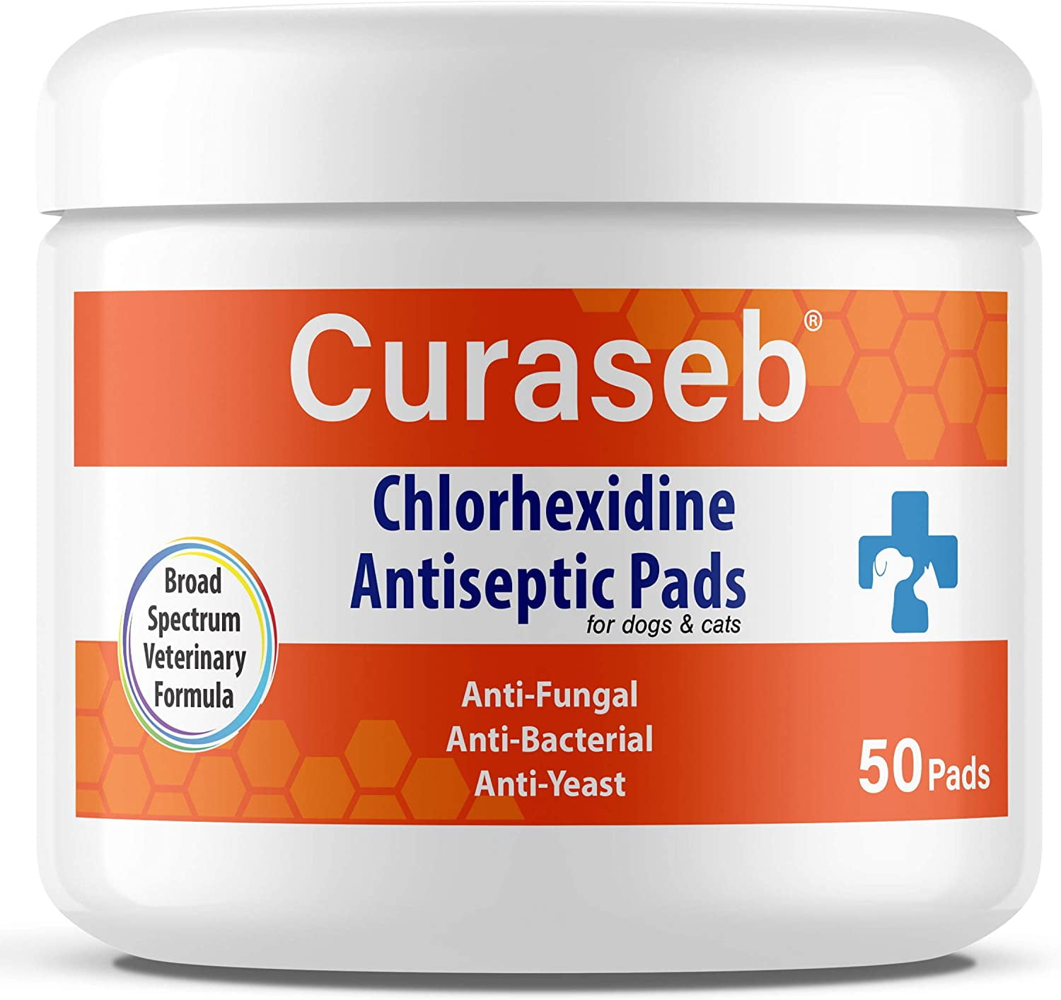 Curaseb Chlorhexidine Wipes for Dogs & Cats, Relieves Skin Infections