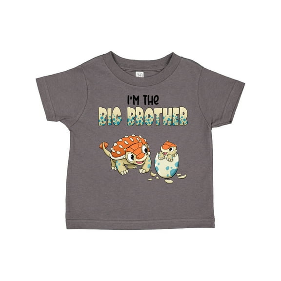 Inktastic I'm the Big Brother Ankylosaurus Bros Boys Toddler T-Shirt