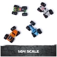 thumbnail image 4 of Monster Jam All Stars 4-Pack Monster Trucks, Grave Digger, Megalodon, Sparkle Smash & El Toro Loco Die-Cast 1:64 Scale Vehicles, Kids Toys, Ages 3+, 4 of 8