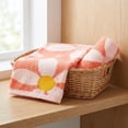 thumbnail image 5 of REGALWOVEN Floral Pattern Pure Cotton Soft Absorbent Decorative Hand Towels for Bathroom 13 x 29 Inch Orange 2-Piece, 5 of 6