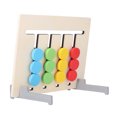 thumbnail image 2 of Children Board Toy, 4 Colors Concentration Cultivation Basswood Sturdy Wooden Block Toy  For Enlightenment, 2 of 8