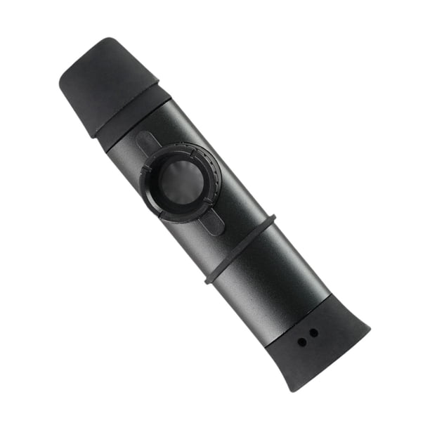 Kazoo con membranas, instrumento musical profesional para amantes de música, ideal como acompañamiento para fiestas, juguete fácil de tocar. Negro