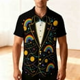 thumbnail image 3 of Men's Novelty St Patricks Day Button Down T-Shirts Ugly 3D Printed Shamrock Tuxedo Tees Shirt Clover Leaves Casual Short Sleeve Shirts, 3 of 9