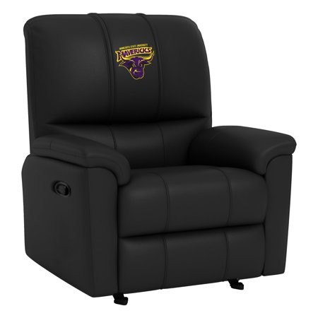 DreamSeat Black Rocker Recliner with Embroidered Minnesota State Mavericks Logo