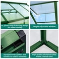 thumbnail image 4 of Yiwa 6x10 FT Outdoor Greenhouse, Easy Assembly Walk-In Design with Sturdy Aluminum Frame & PET Panels for Backyard, 4 of 7