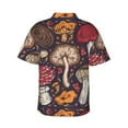 thumbnail image 3 of Goofa Forest Wild Mushroom Hawaiian Shirt for Men, Unisex Summer Beach Casual Short Sleeve Button Down Shirts,Aloha Tropical Floral print shirt-XX-Large, 3 of 9