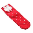 thumbnail image 4 of Teissuly Christmas Decorations Black X Friday 5 pairs of Christmas socks female coral velvet cotton socks red socks Gift, 4 of 9